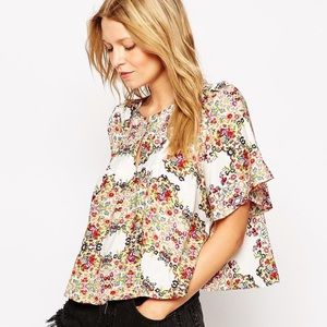 FLYNN SKYE Kristen Bohemian Top in Bali Offering size 1